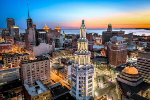 Skyline view of downtown Buffalo, New York; Credit: Scott Siegel