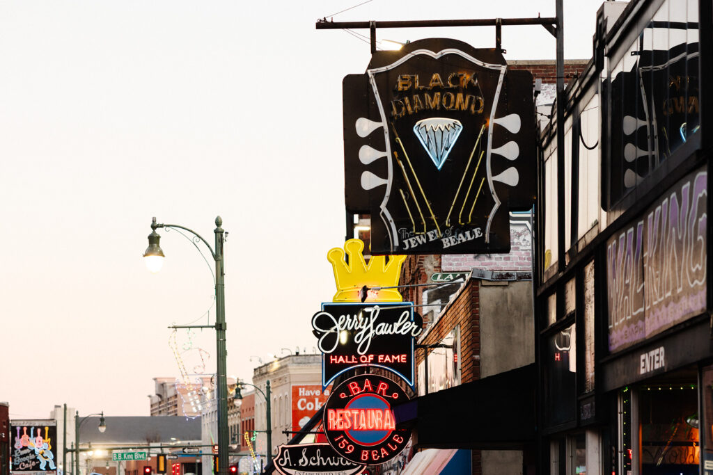 Beale Street in Memphis, Tennessee