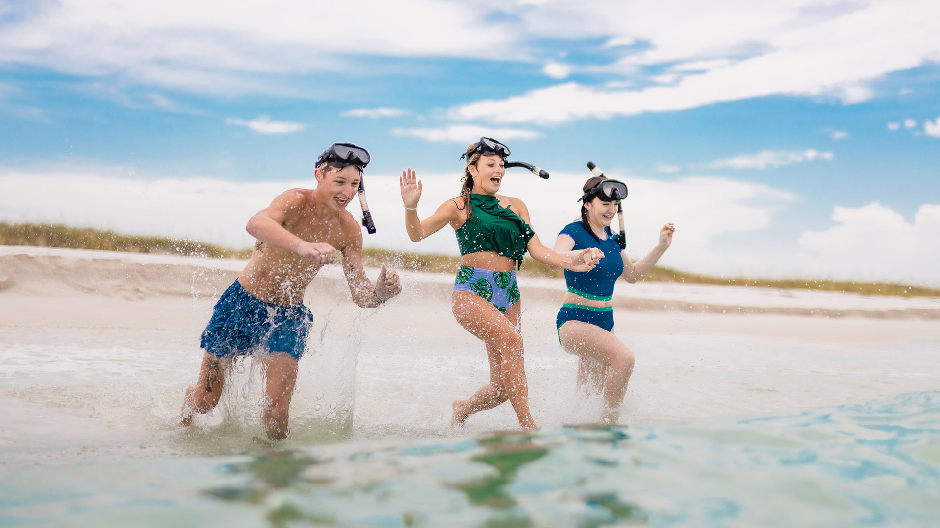 플로리다주 파나마 시티 비치에서의 스노클링