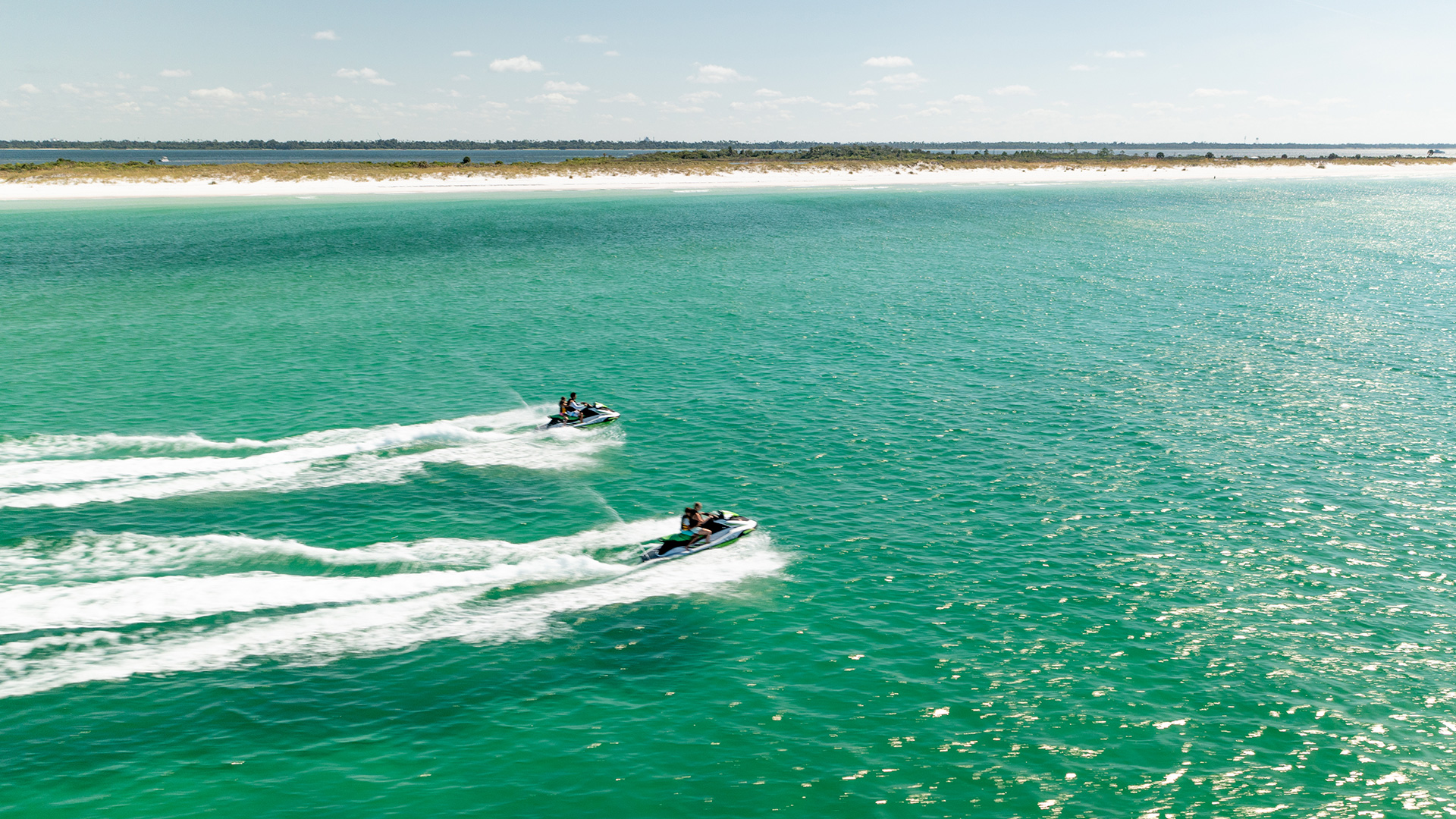 플로리다주 파나마시티에서 제트스키 타기