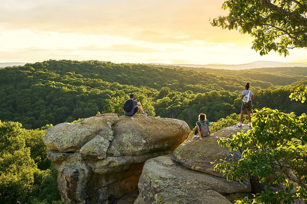 Il Giardino degli Dei nella Shawnee National Forest, Illinois; Foto: Ufficio del Turismo dell'Illinois