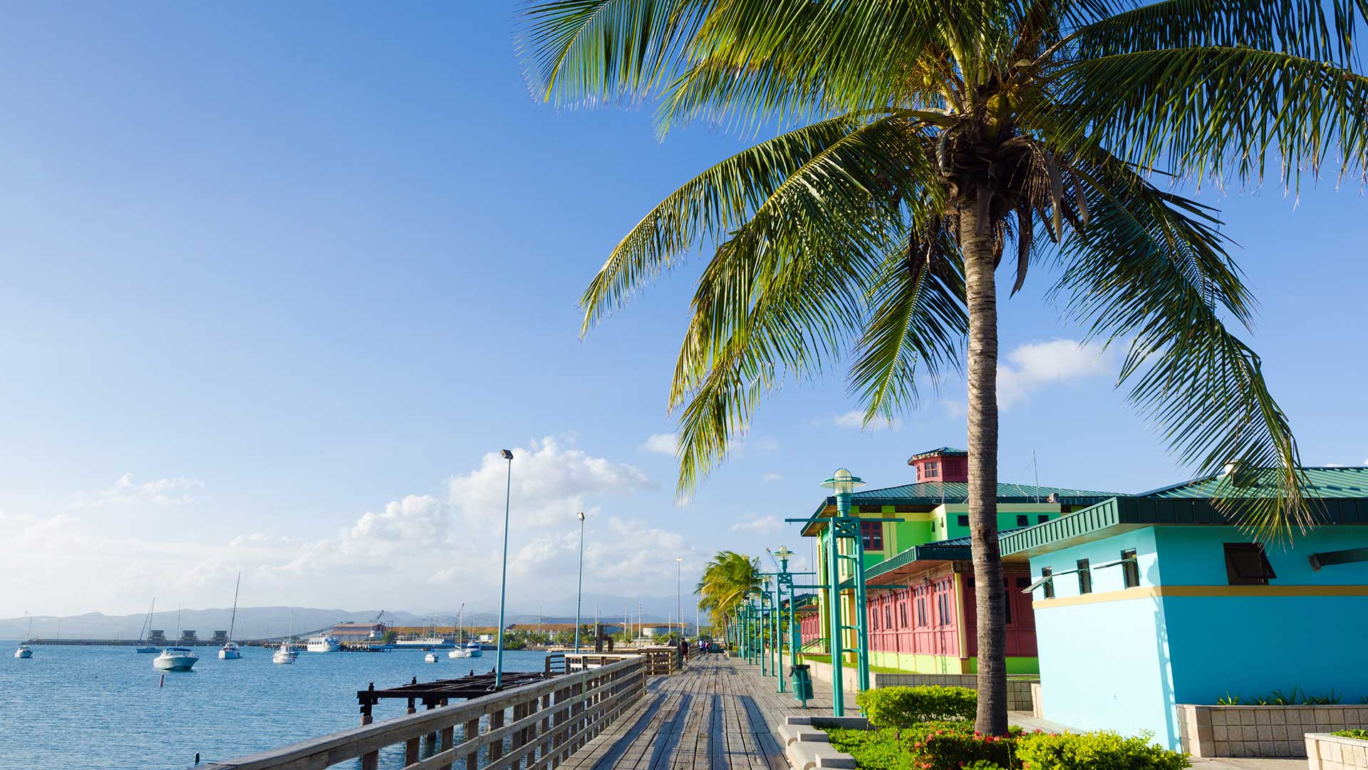 Coastal views along La Guancha in Ponce, Puerto Rico