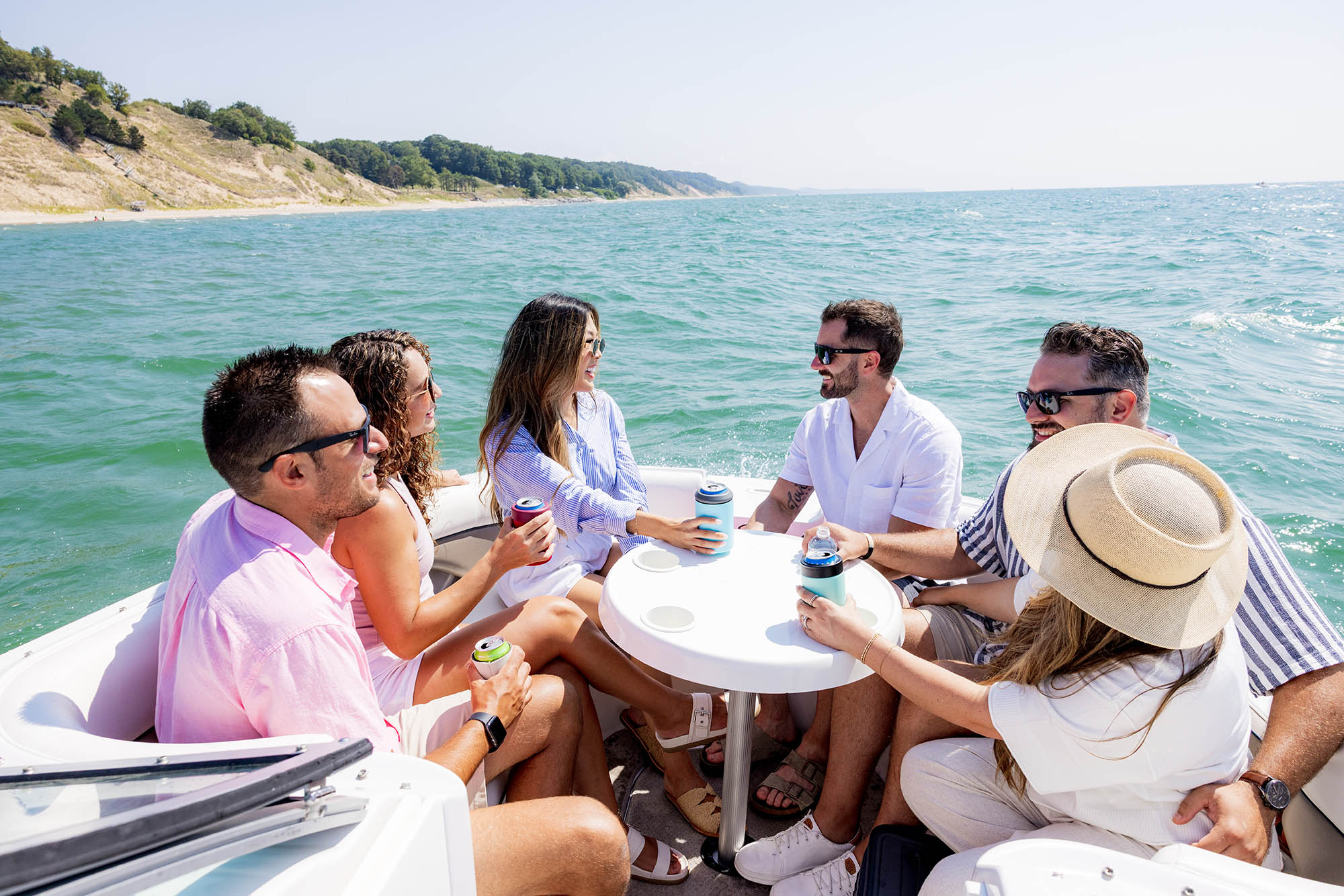 In barca sul Lago Michigan nei pressi di Holland, Michigan; Foto: Holland CVB