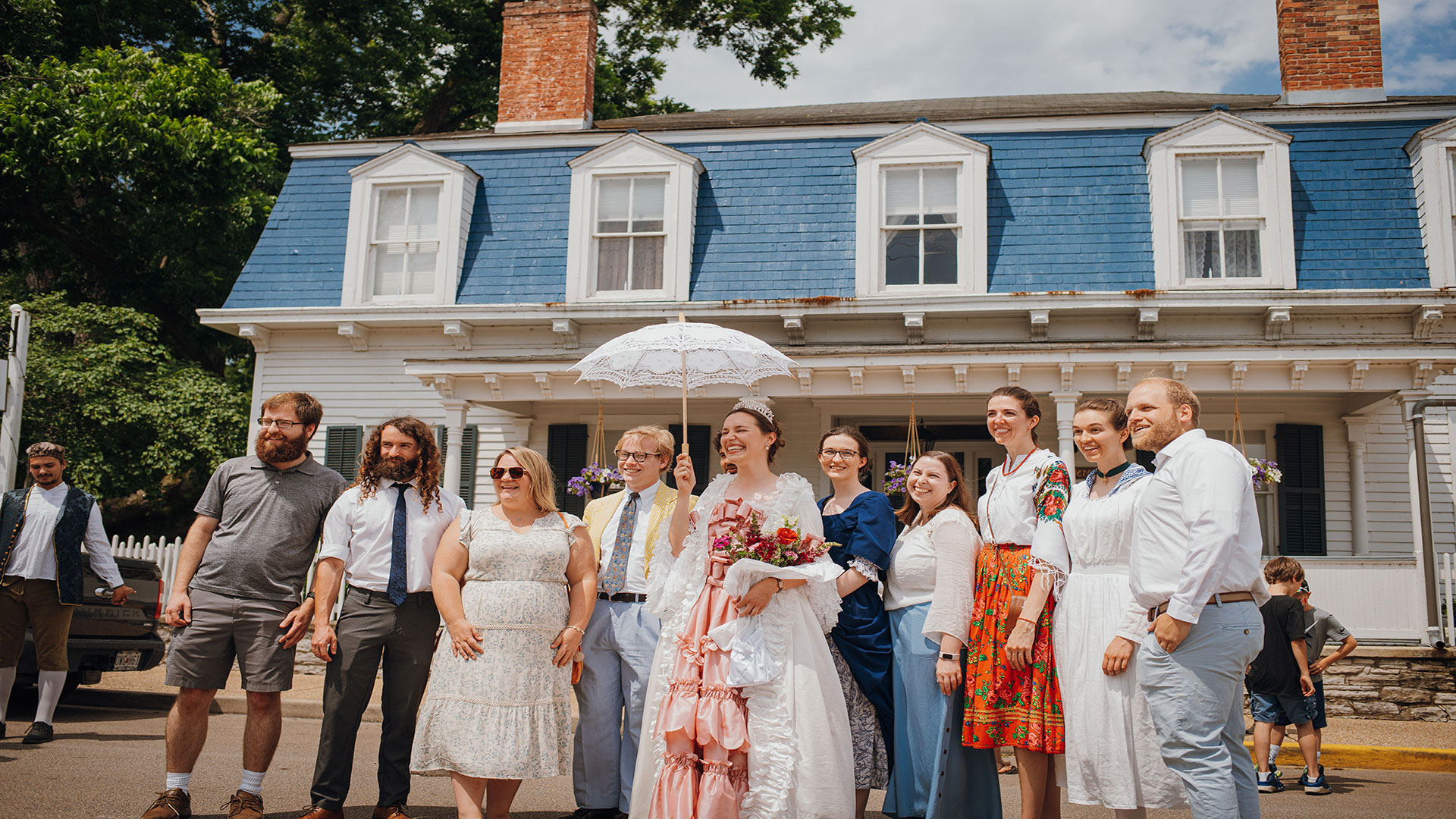 Celebrating the annual French Heritage Festival in Ste. Geneviève, Missouri