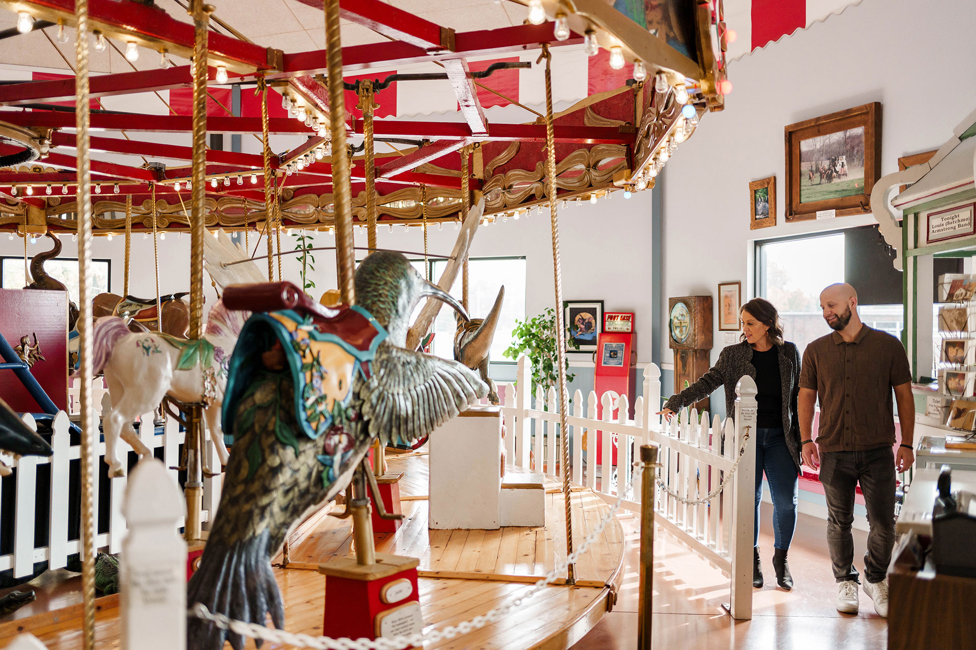 The Wild Things carousel at the Patee House Museum in St. Joseph, Missouri 
