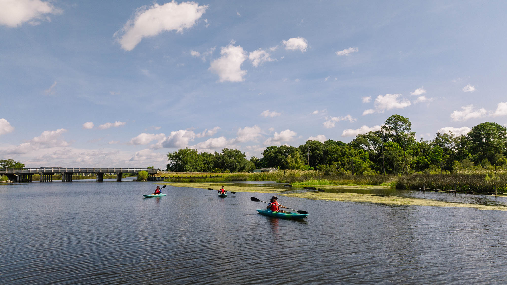 La rivière Pascagoula dans la région côtière Mississippi; Crédit : Coastal Mississippi