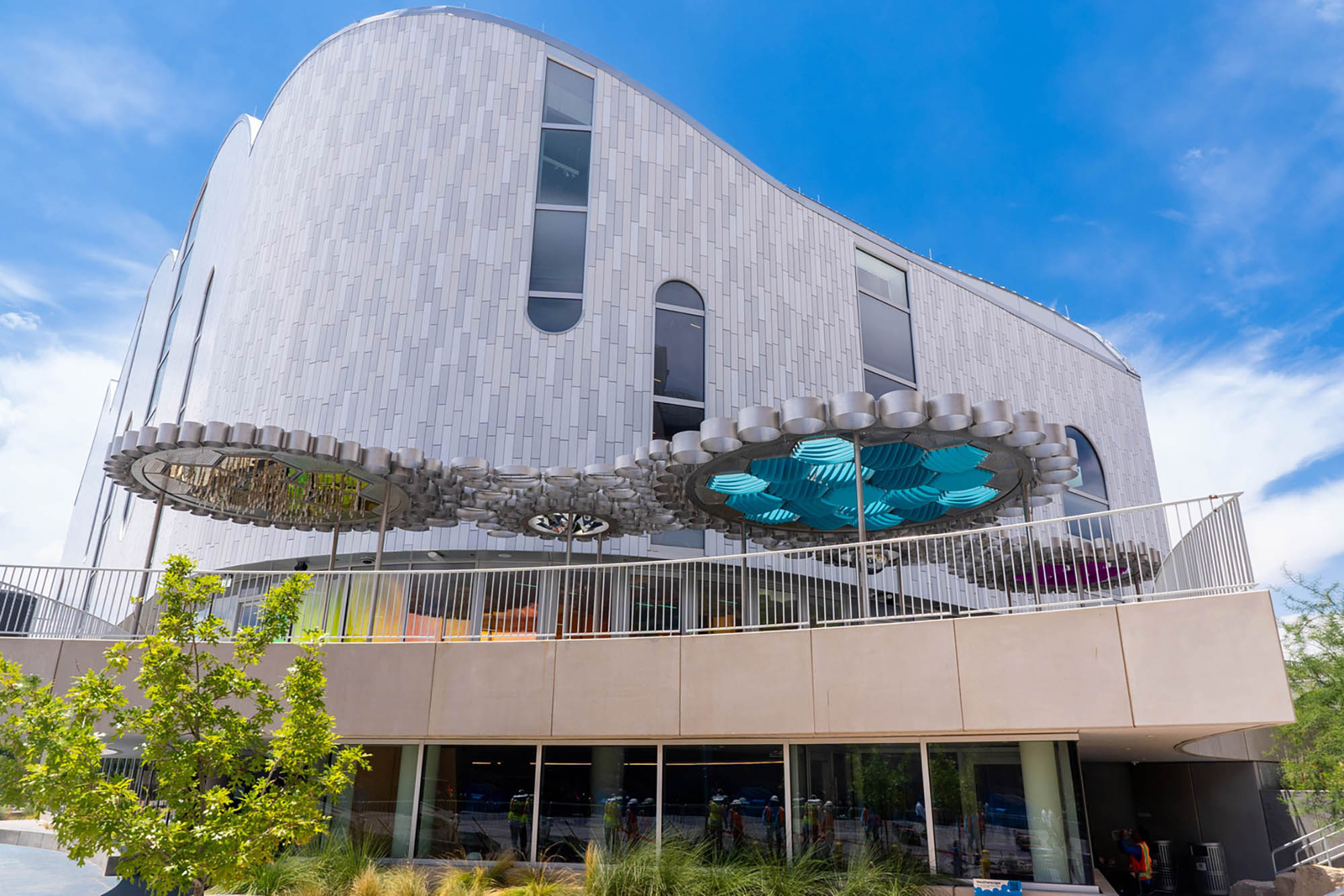 The exterior of the La Nube STEAM Discovery Center children’s museum in El Paso, Texas; 
Credit: Visit El Paso

