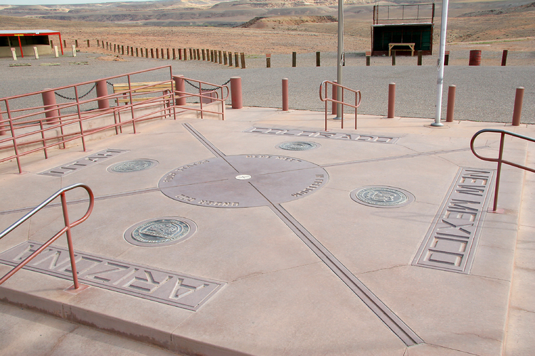 Four Corners Monument in San Juan County, Utah 
