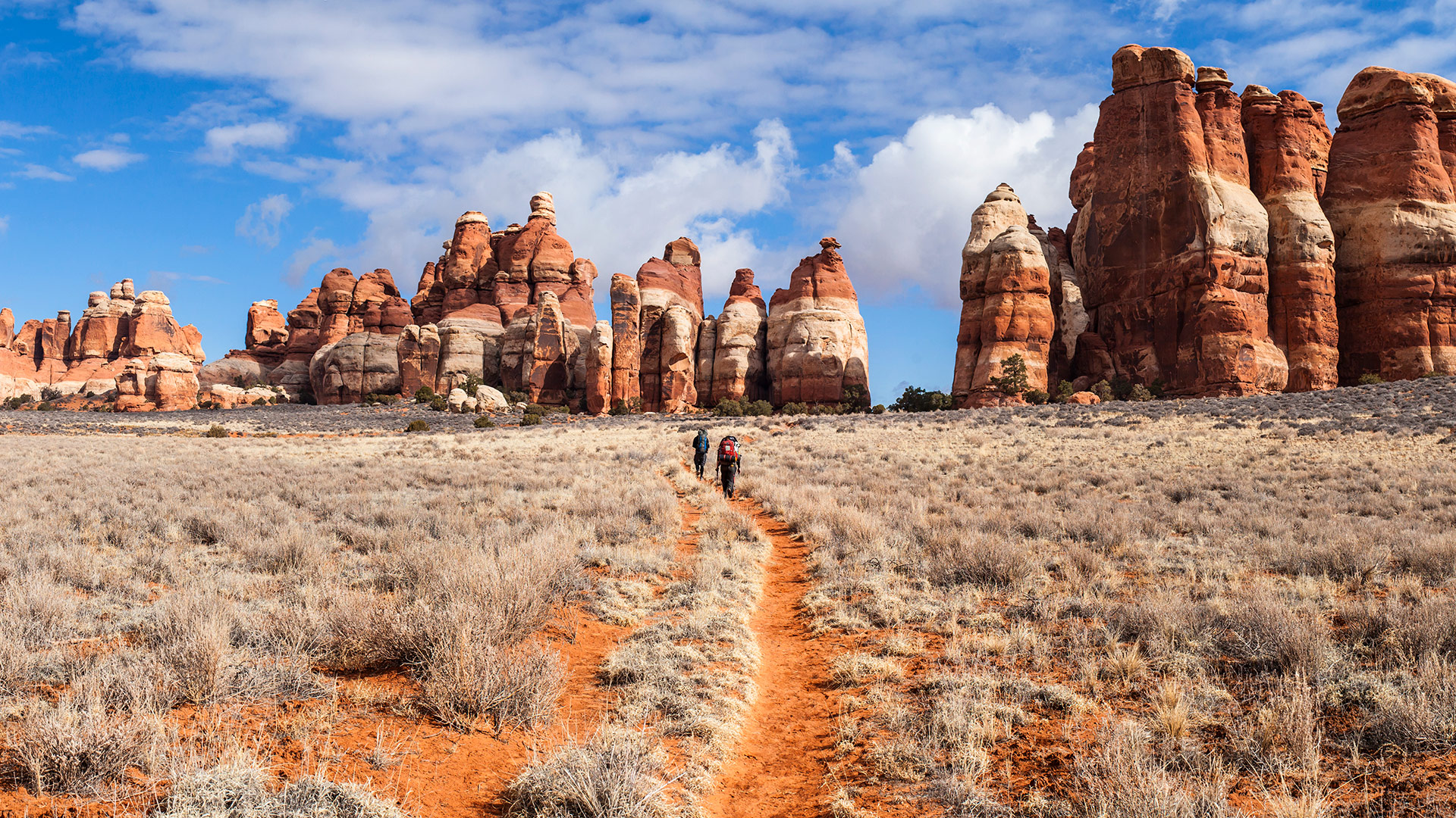 Hiking in Canyonlands National Park in San Juan County, Utah; Credit: Jacob W. Frank