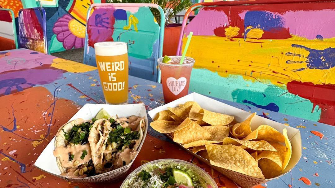 Cuisine at El Weirdo in Panama City, Florida