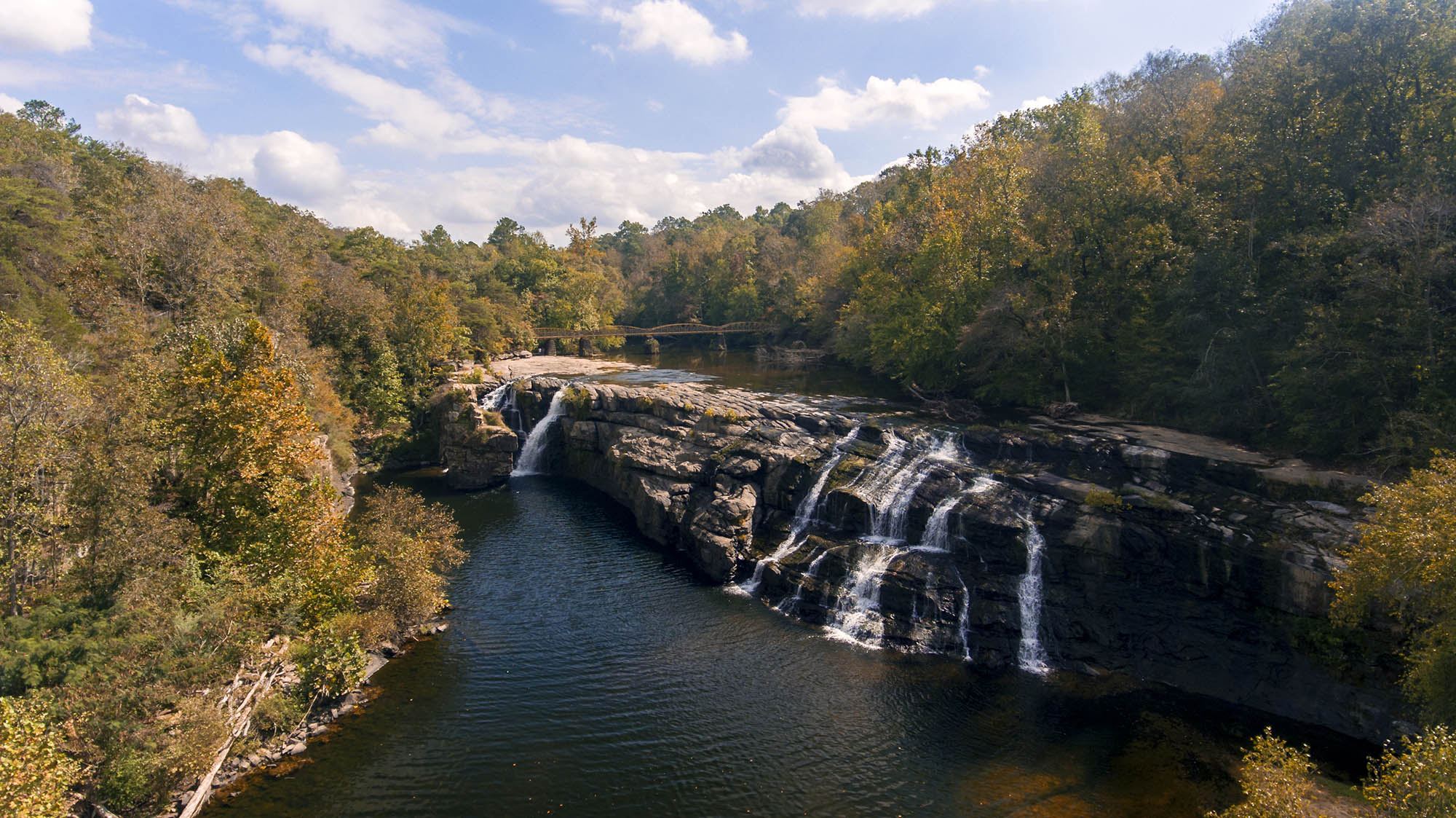 High Falls à Fort Payne, Alabama; Crédit : DeKalb Tourism