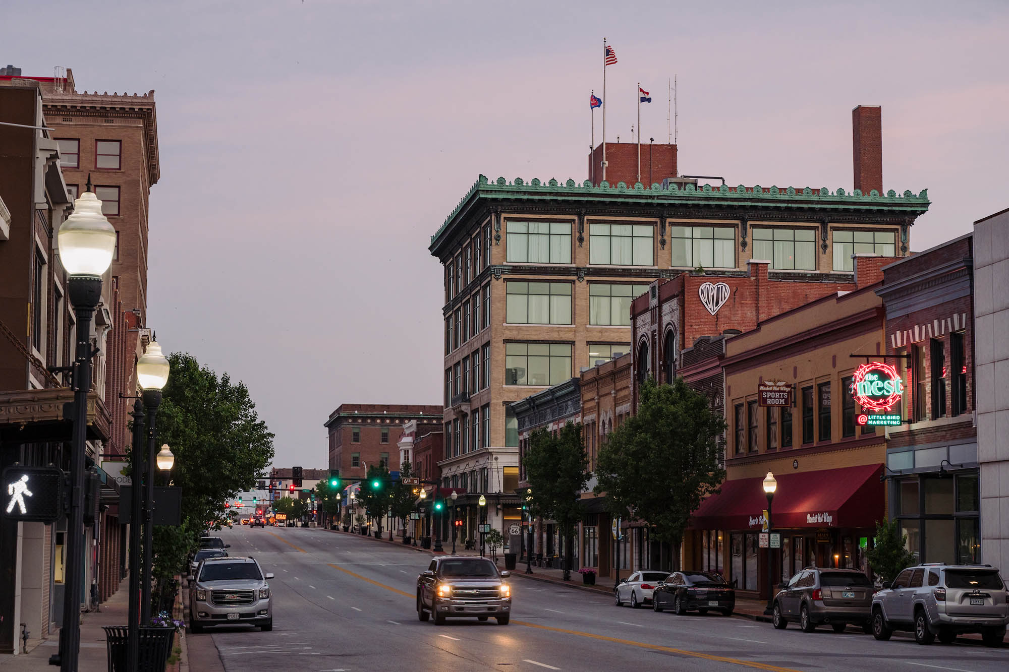 Rue principale à Joplin, Missouri