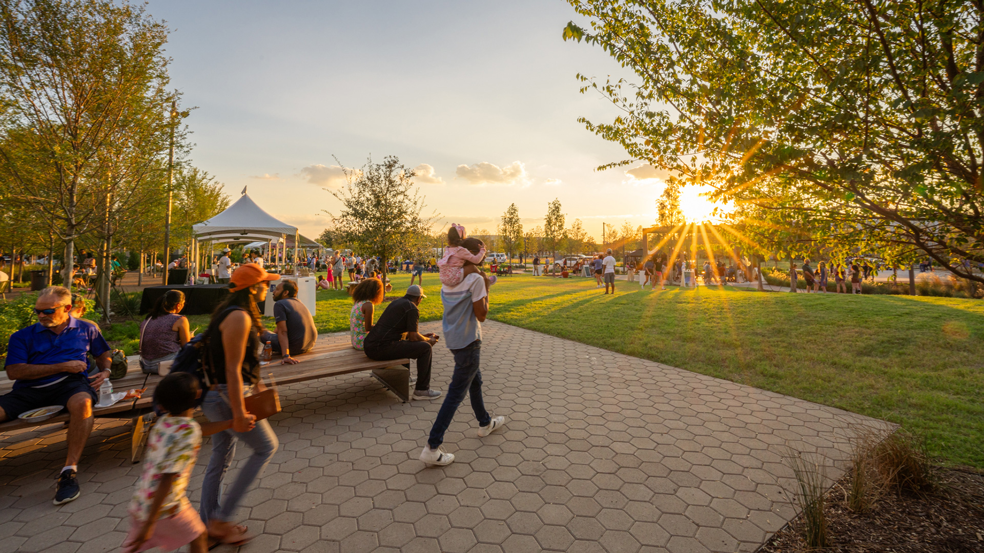 Parque Kaleidoscope em Frisco, Texas