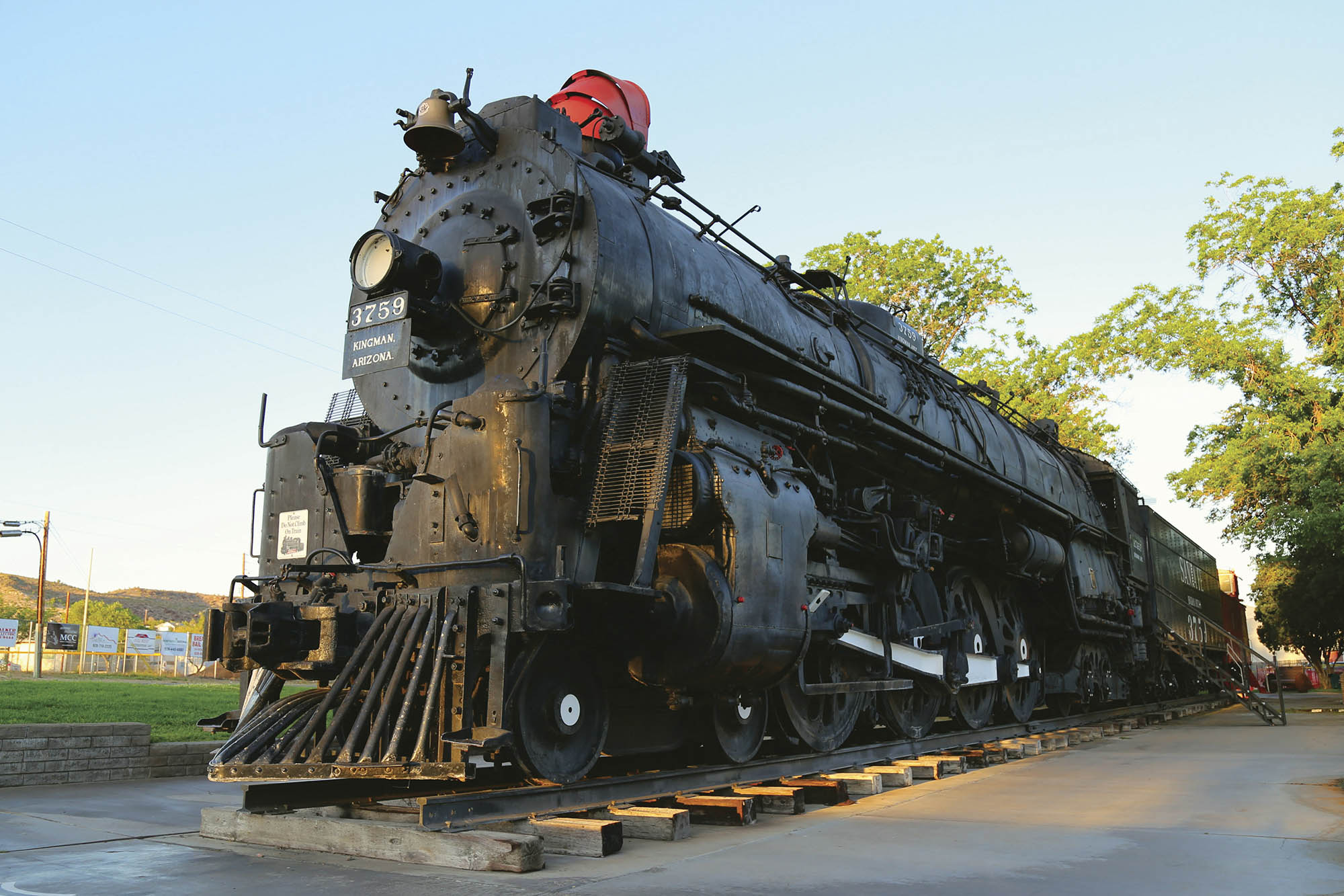 Locomotive Park in Kingman, Arizona; Credit: Kingman Office of Tourism
