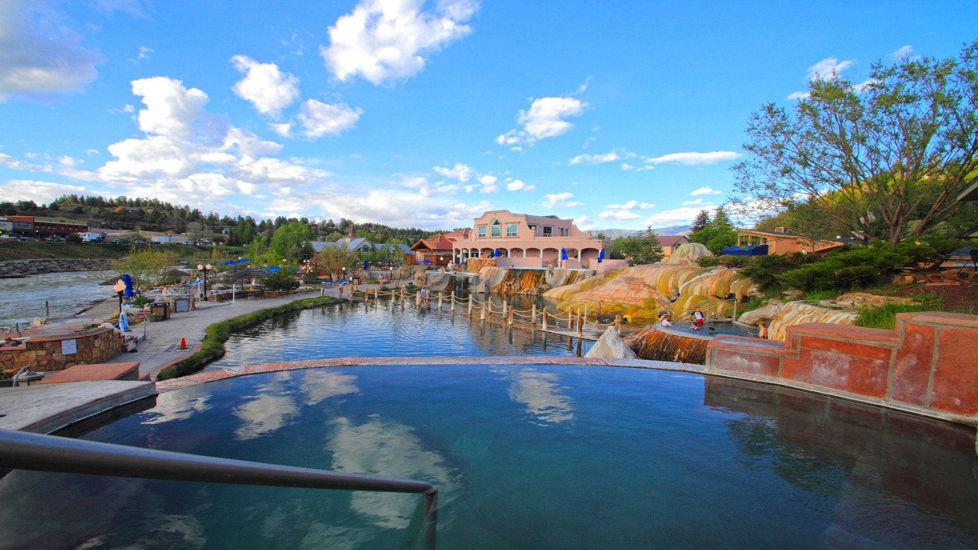 Scenic view of The Springs Resort & Spa in Pagosa Springs, Colorado; Credit: Visit Pagosa Springs