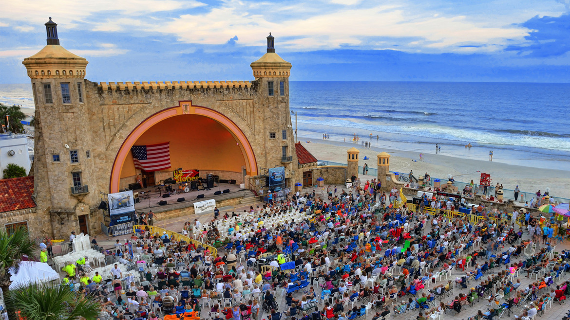 The Daytona Beach Bandshell in Daytona Beach, Florida