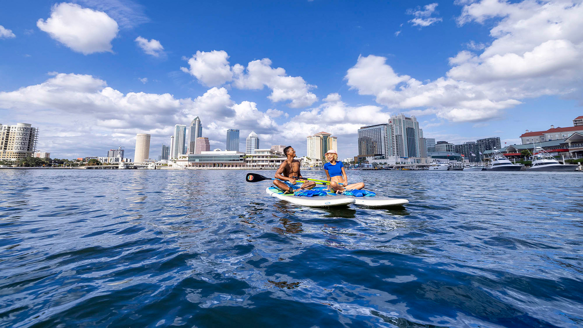 Paddlers on the Hillsborough River in Tampa, Florida; Credit: Visit Tampa Bay