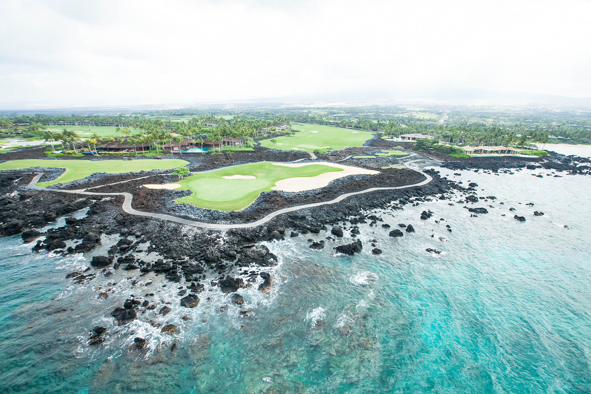 Il campo da golf Hualālai presso il Four Seasons Hualālai sull'Isola delle Hawaii, nelle Hawaii; Foto: Cameron Brooks