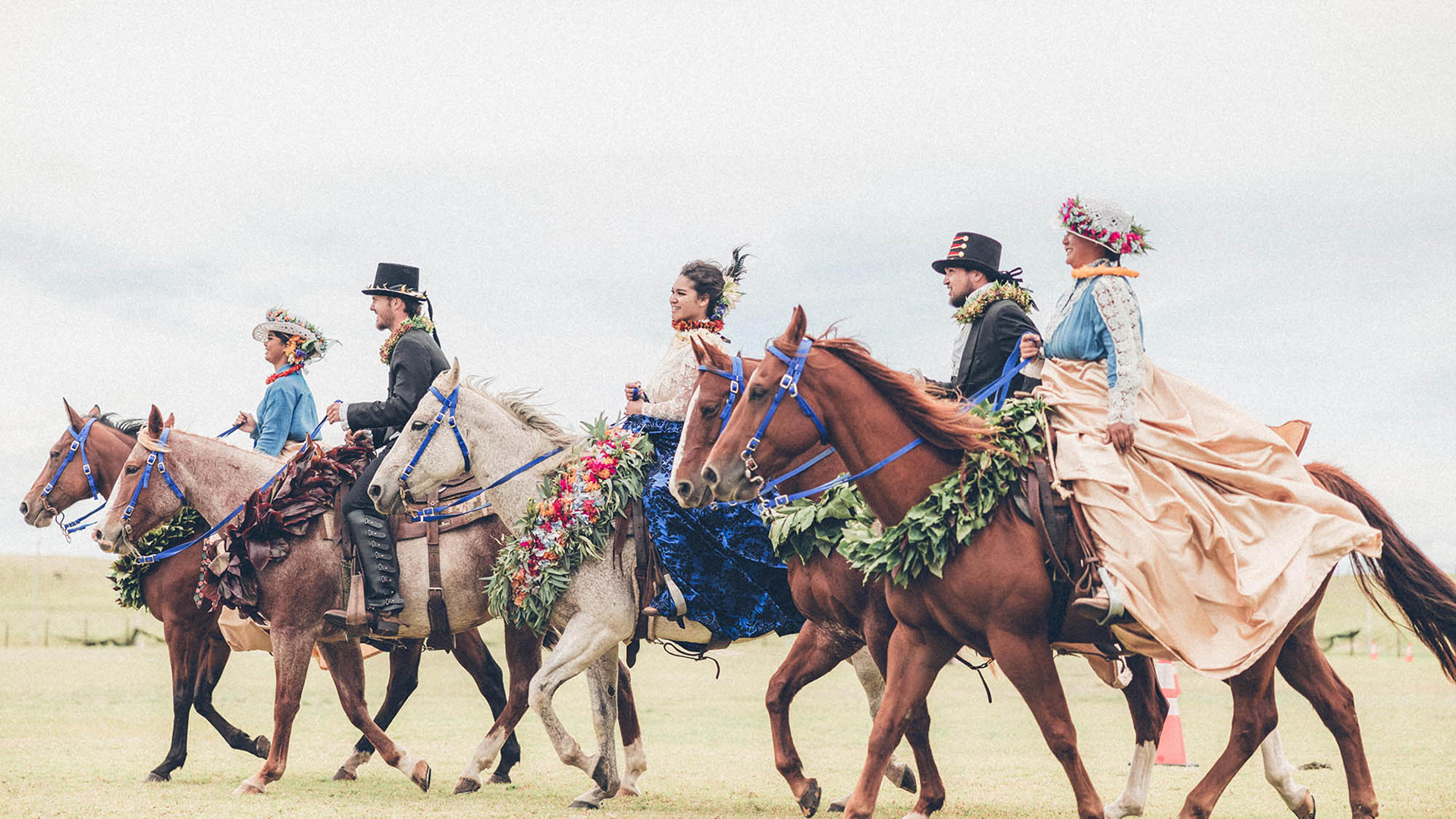 Annual Floral Parade during Aloha Festivals on Hawaiʻi Island in Hawaiʻi; Credit: Peter Kenyon Photography