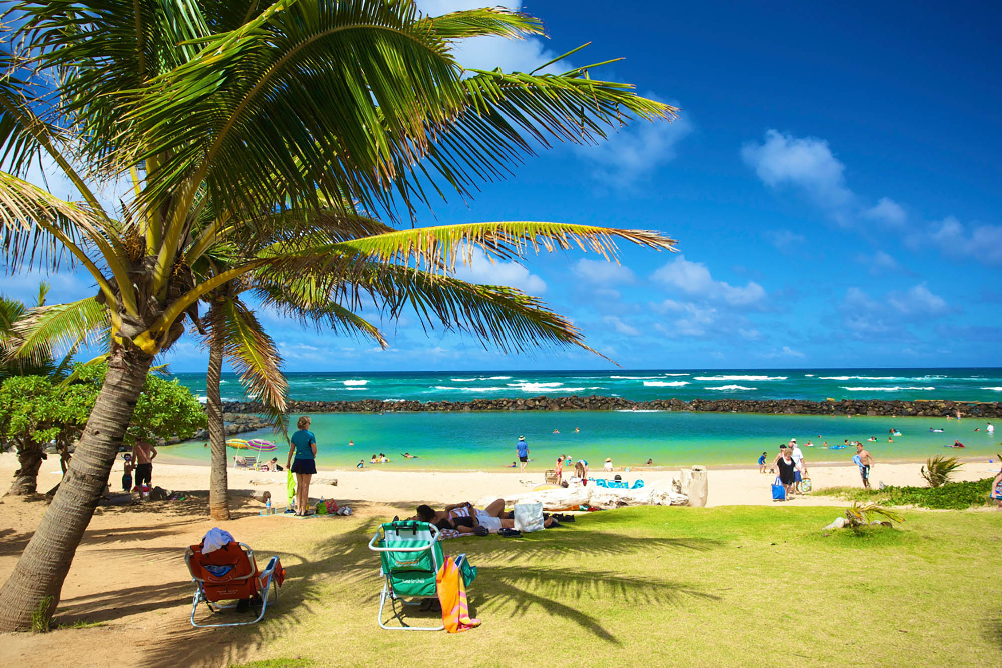 Lydgate Beach Park in Kauaʻi, Hawaiʻi; Credit: Kicka Witte