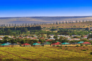 View of Lānaʻi City on Lānaʻi in Hawaiʻi; Credit: Maui Visitors & Convention Bureau
