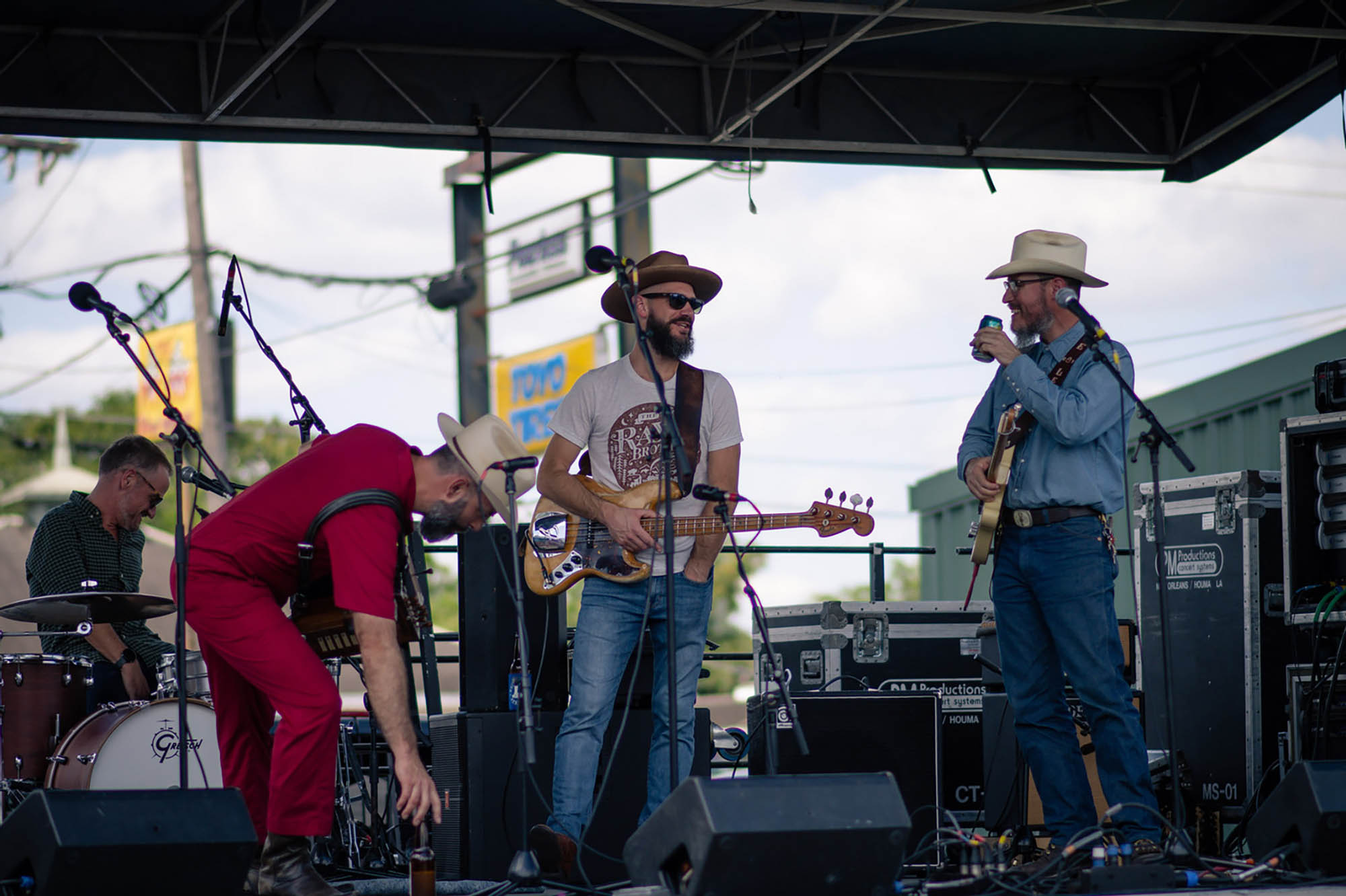 A band performing live music in Houma, Louisiana; Credit: Jason Cohen

