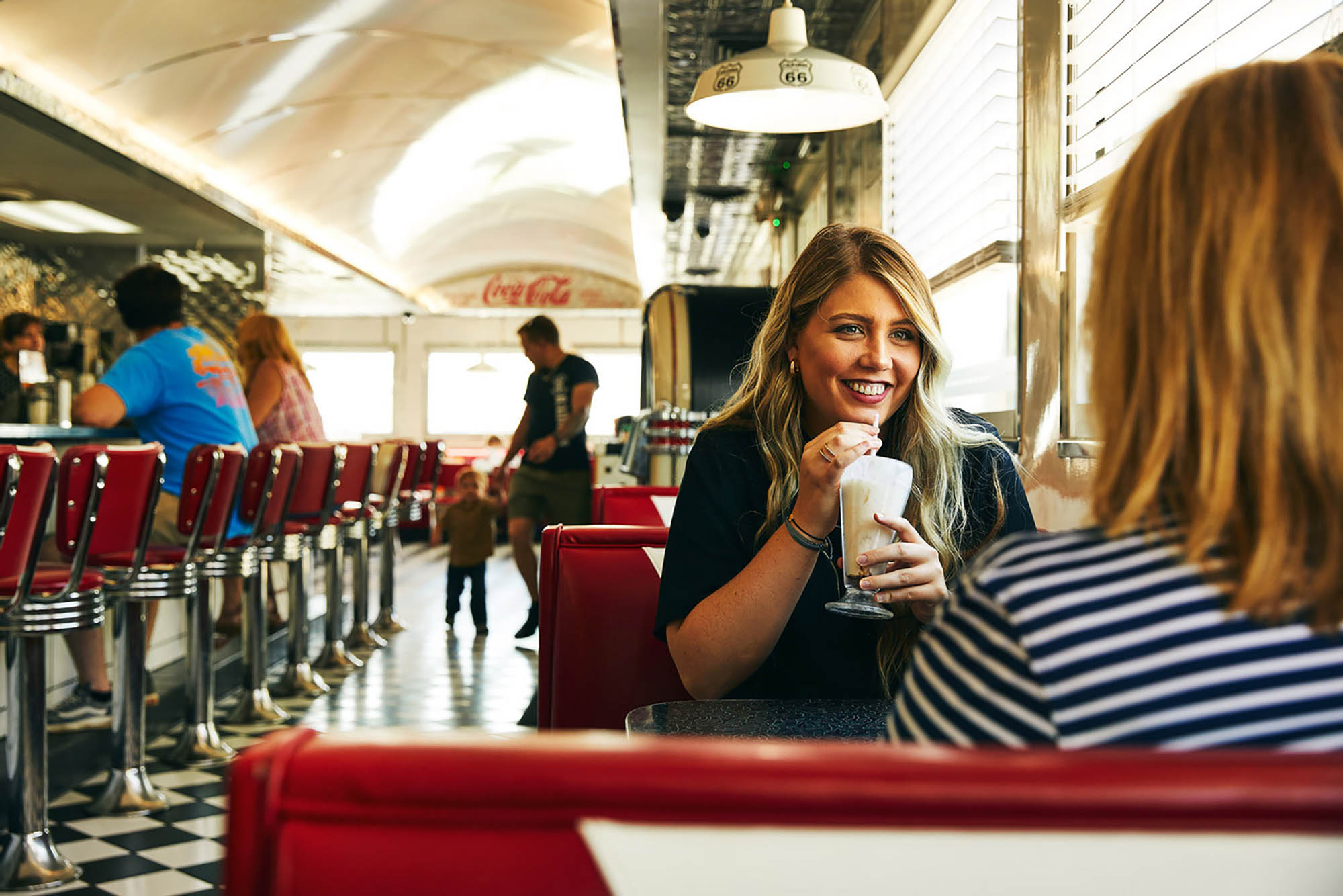Il Route 66 Diner in stile retrò a St. Robert, nel Missouri 