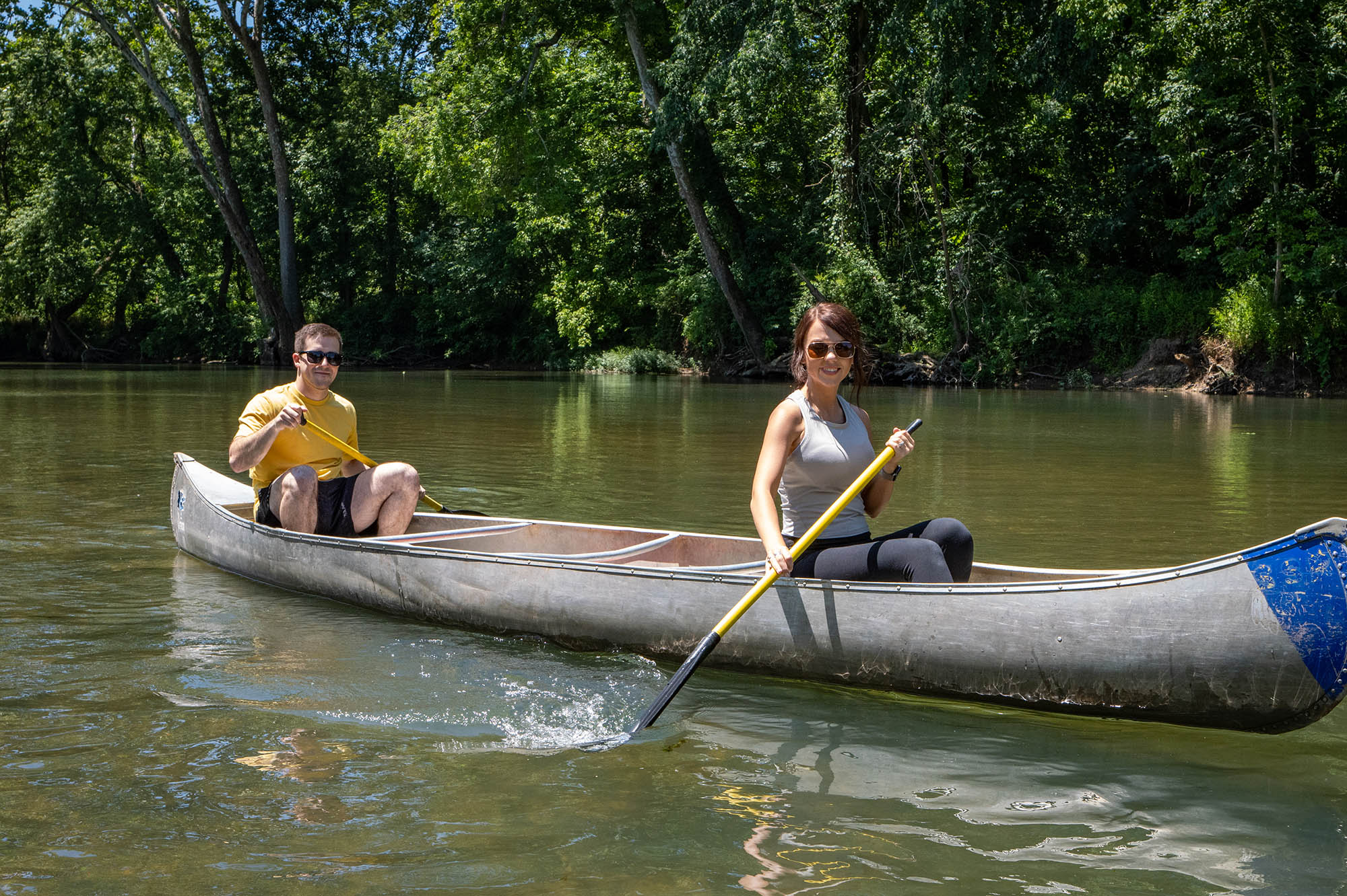 Canoeing on the Niangua River in Bennett Spring State Park