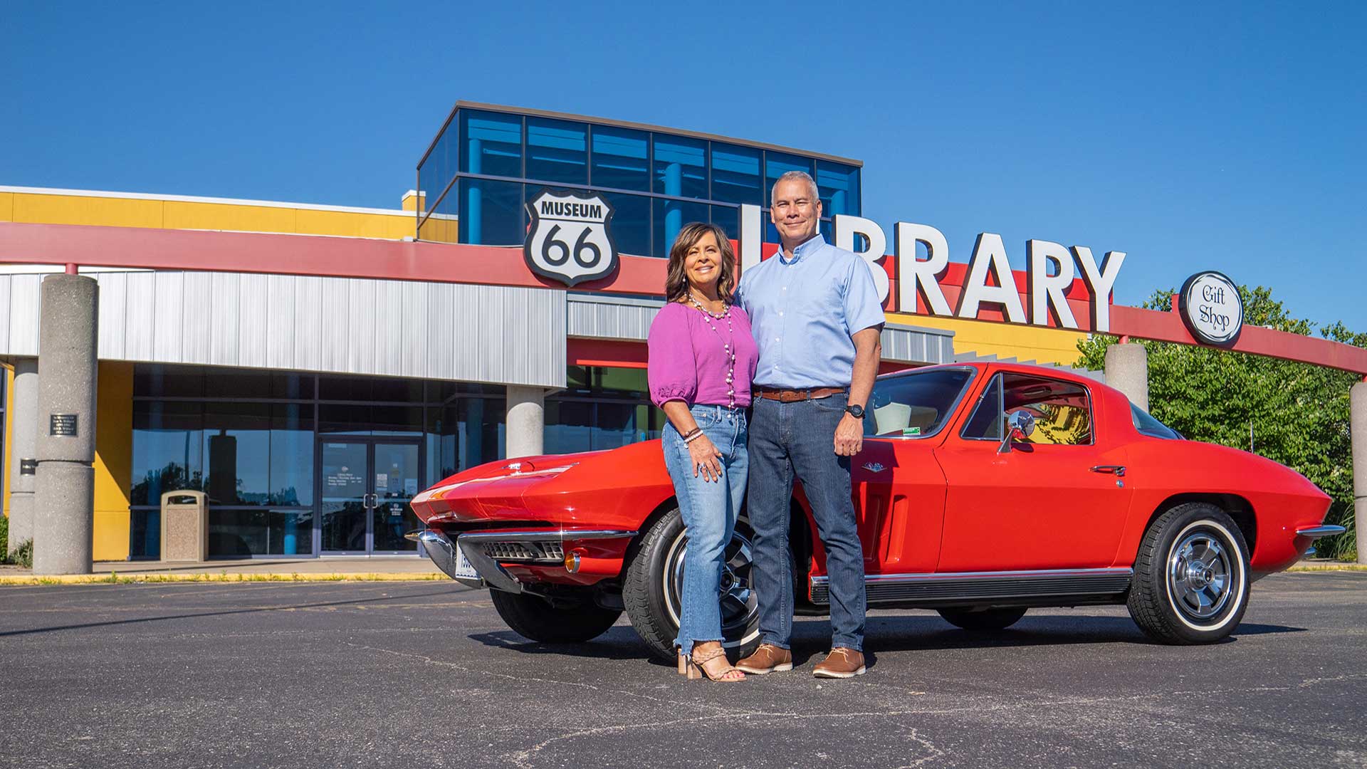 Visiting the Route 66 Museum at the Lebanon-Laclede County Library in Missouri