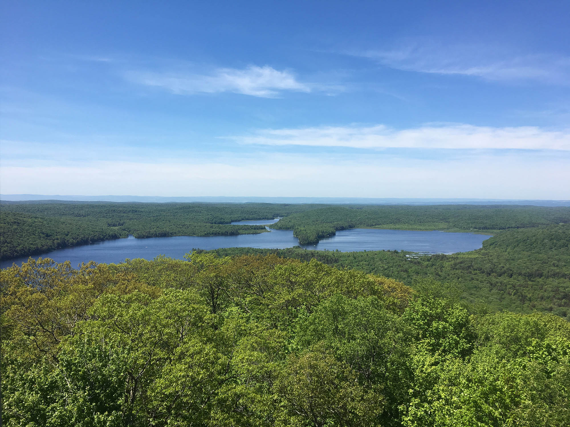 Vistas panorámicas desde la montaña Kane, en el condado de Fulton, Nueva York