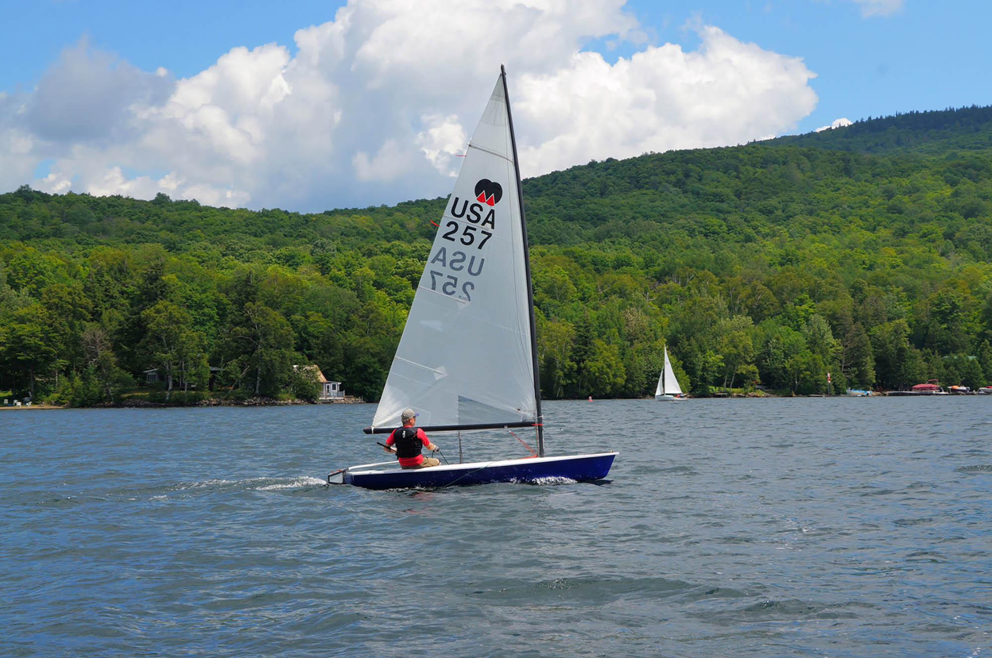 Sailing on Lake Champlain in Plattsburgh, New York