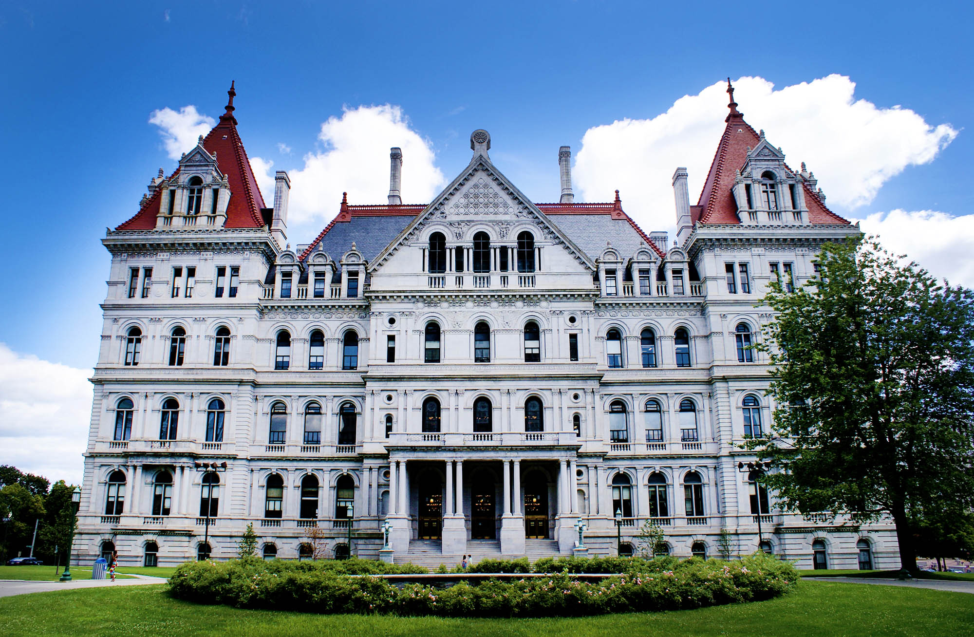 Vista exterior del Capitolio Building  Nueva York  Capitolio Building  Albany
