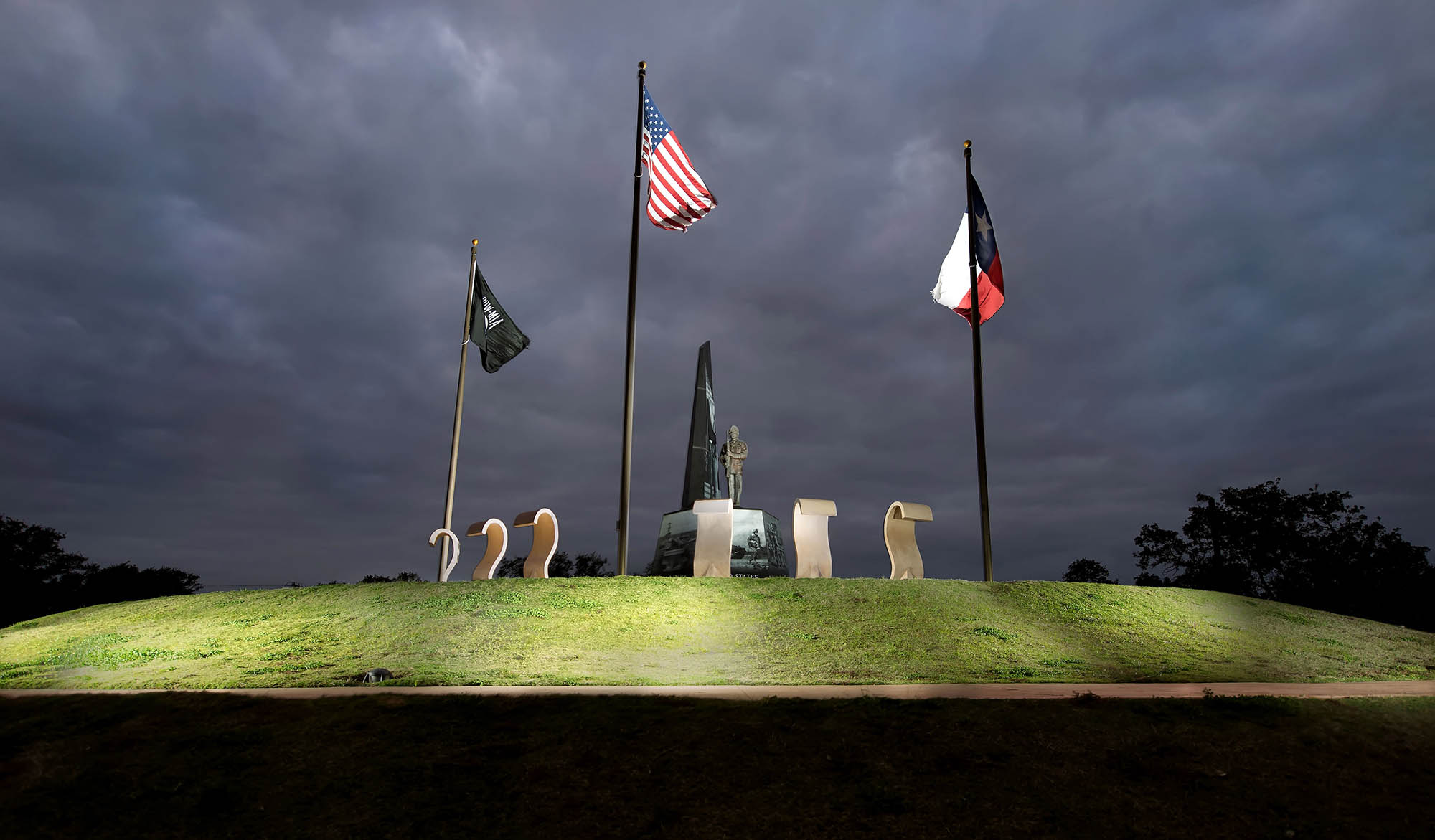 Parc commémoratif des anciens combattants à Cedar Park, Texas