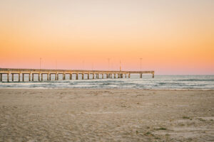 The Horace Caldwell Pier in Port Aransas, Texas