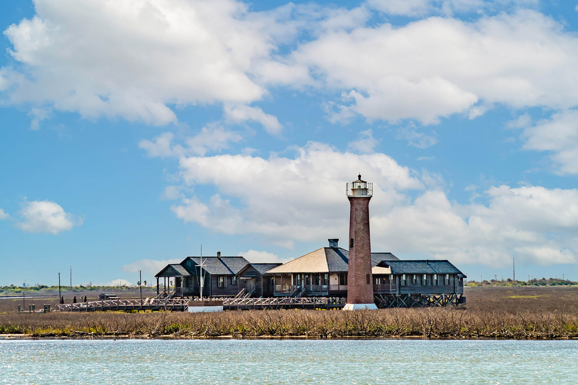 O Farol Lydia Ann, próximo a Port Aransas, Texas