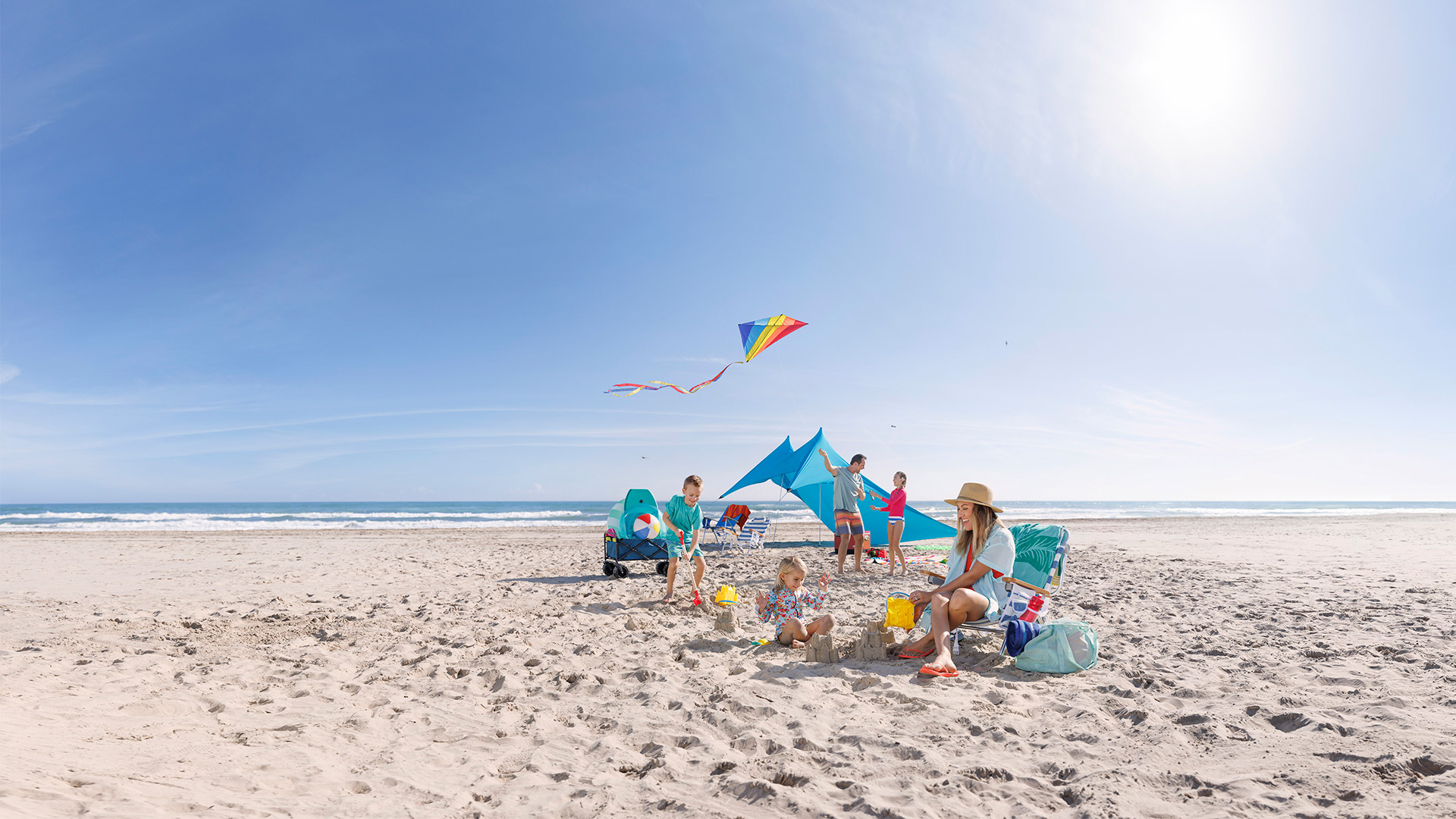 텍사스주 South Padre Island 해변에서 놀기