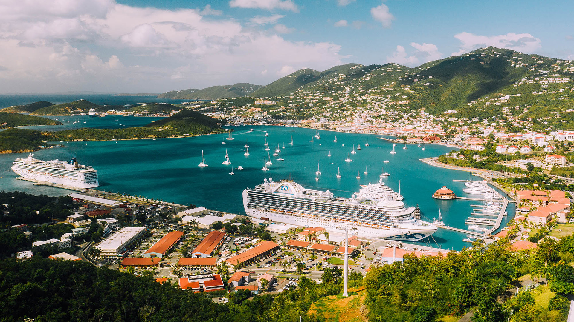 Charlotte Amalie en St. Thomas, en las Islas Vírgenes de Estados Unidos