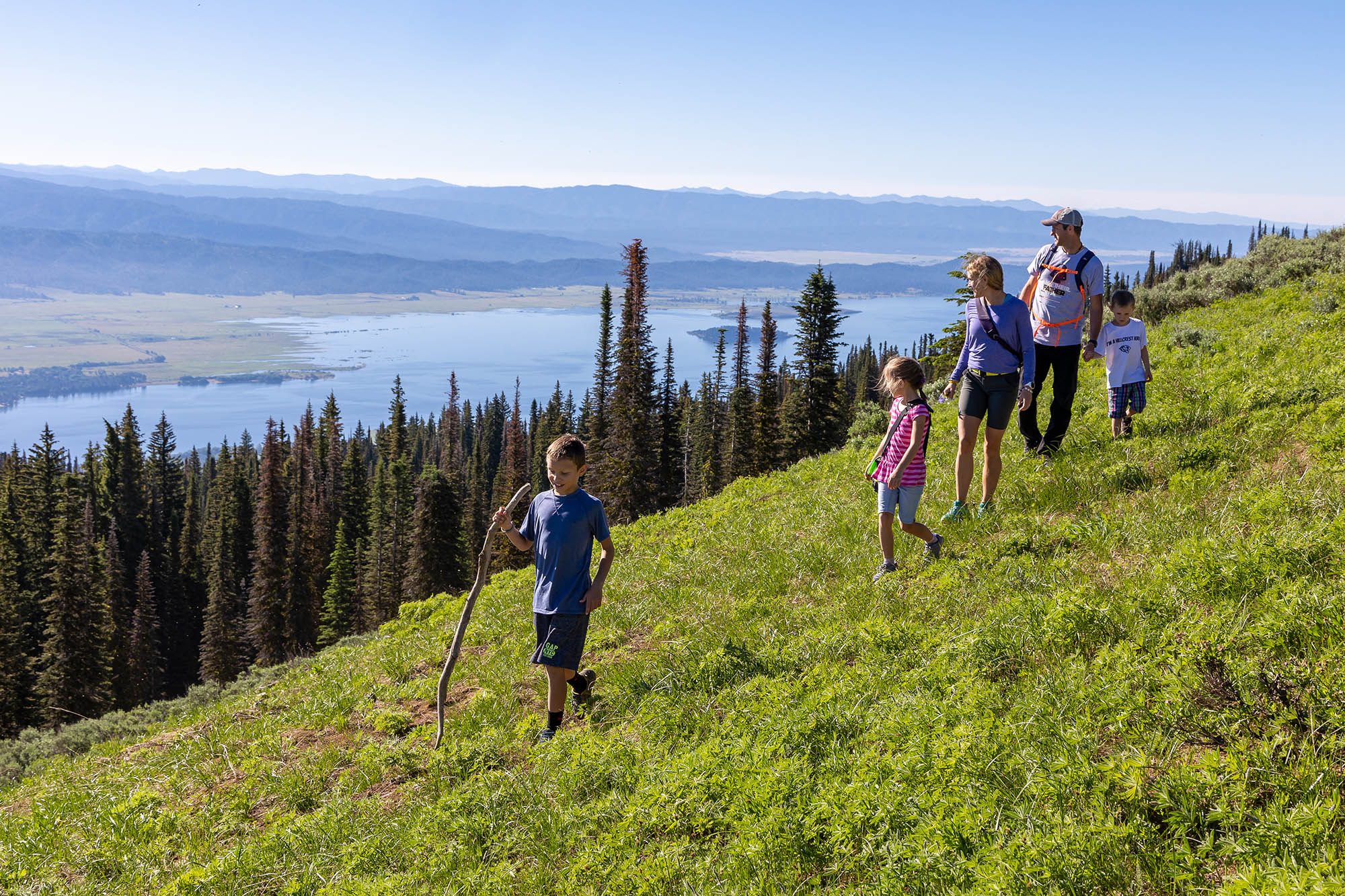 Caminhada na estação Tamarack , em Donnelly, Idaho