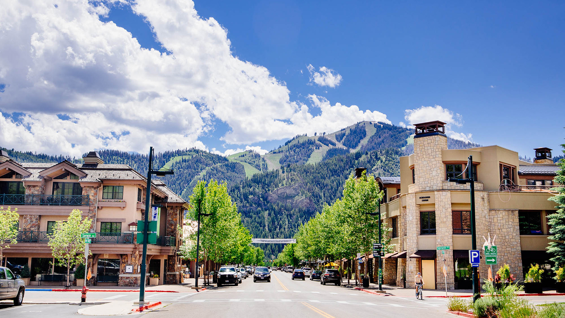 Innenstadt Ketchum , Idaho Bildnachweis: Ray J. Gadd