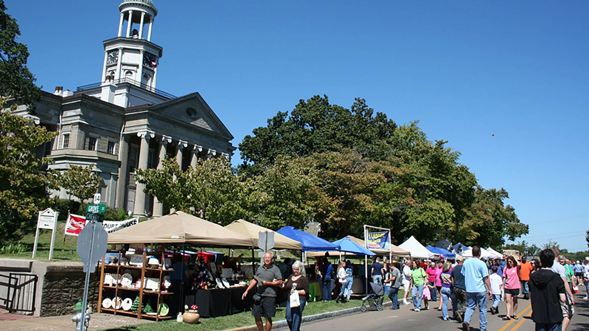 L’ancien marché aux puces du palais de justice à Vicksburg, Mississippi