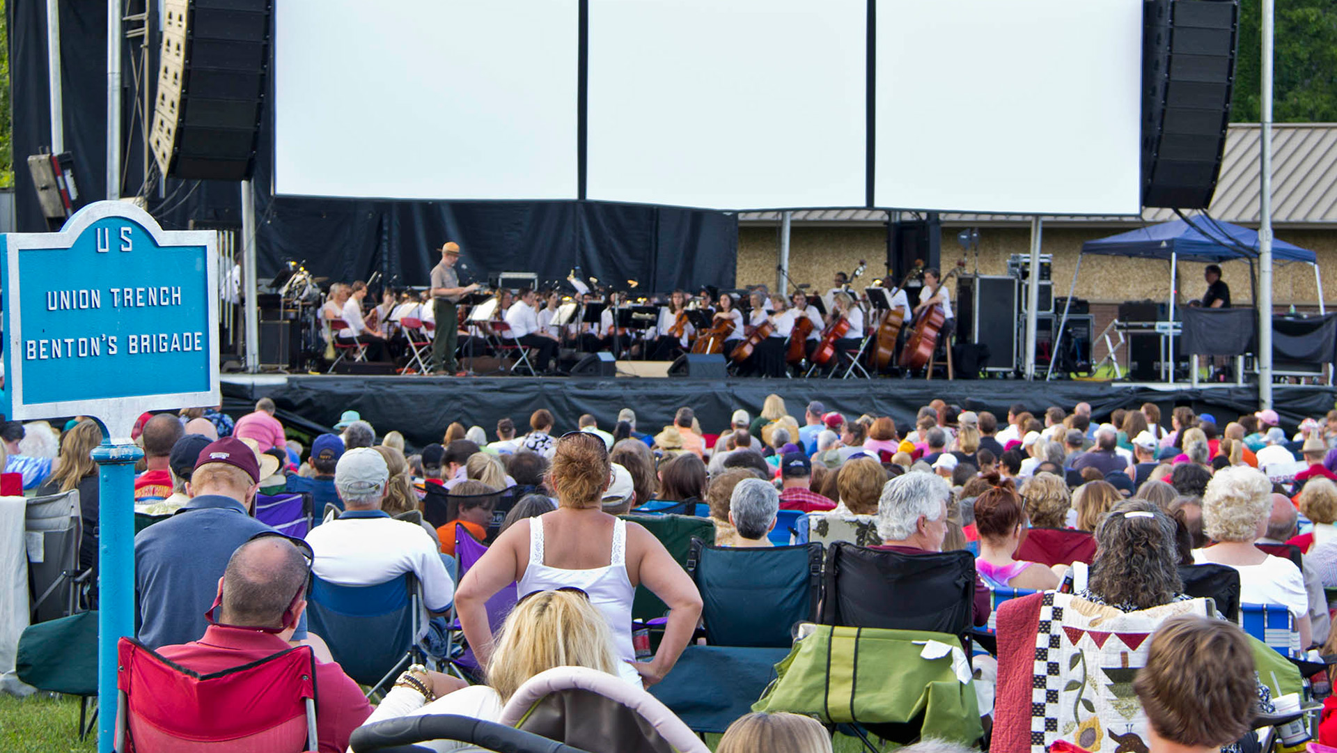 Le Mississippi L’Orchestre symphonique joue à Vicksburg National Military Park à Vicksburg, Mississippi