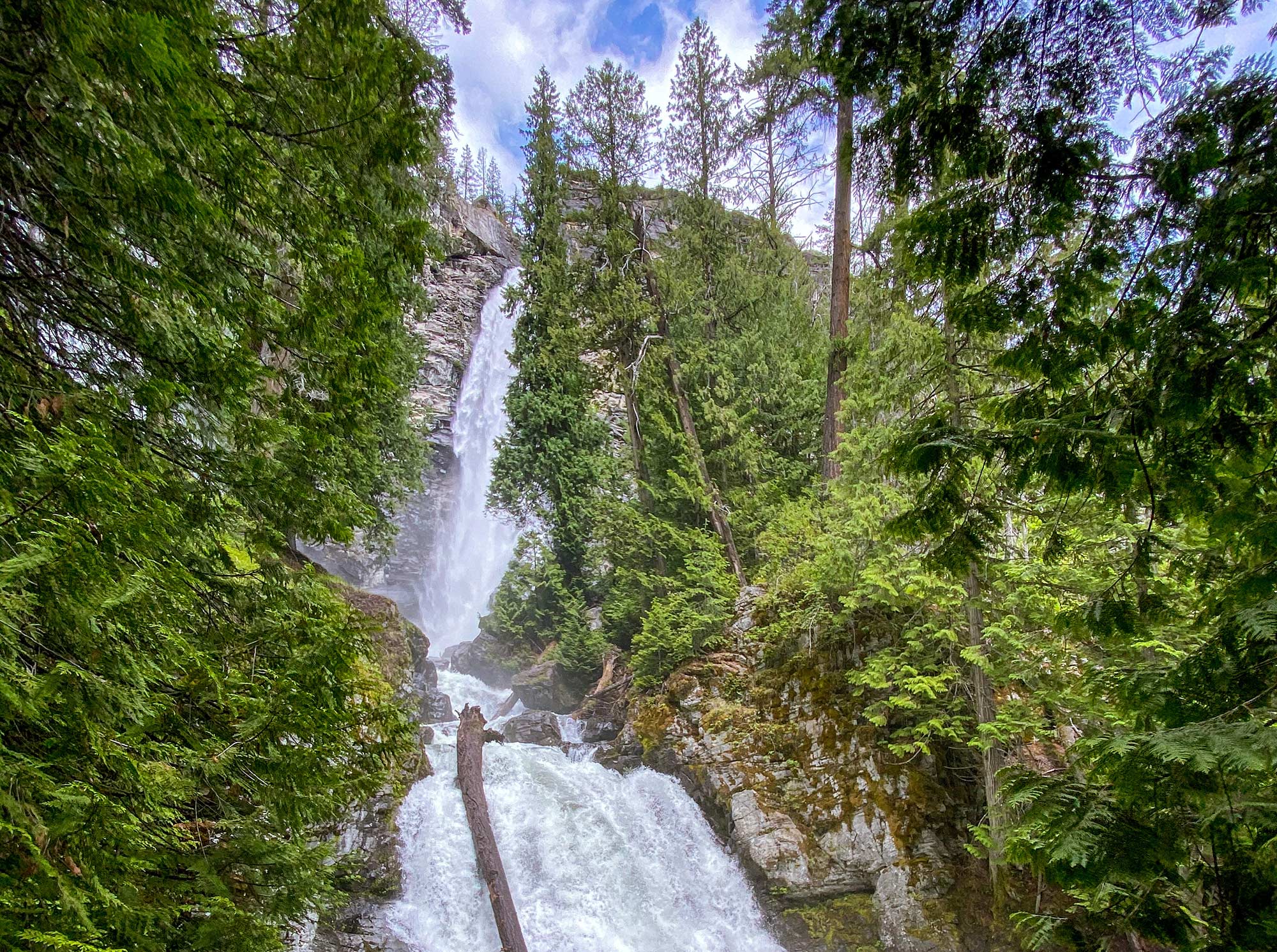 Rainbow Falls in Stehekin, Washington
