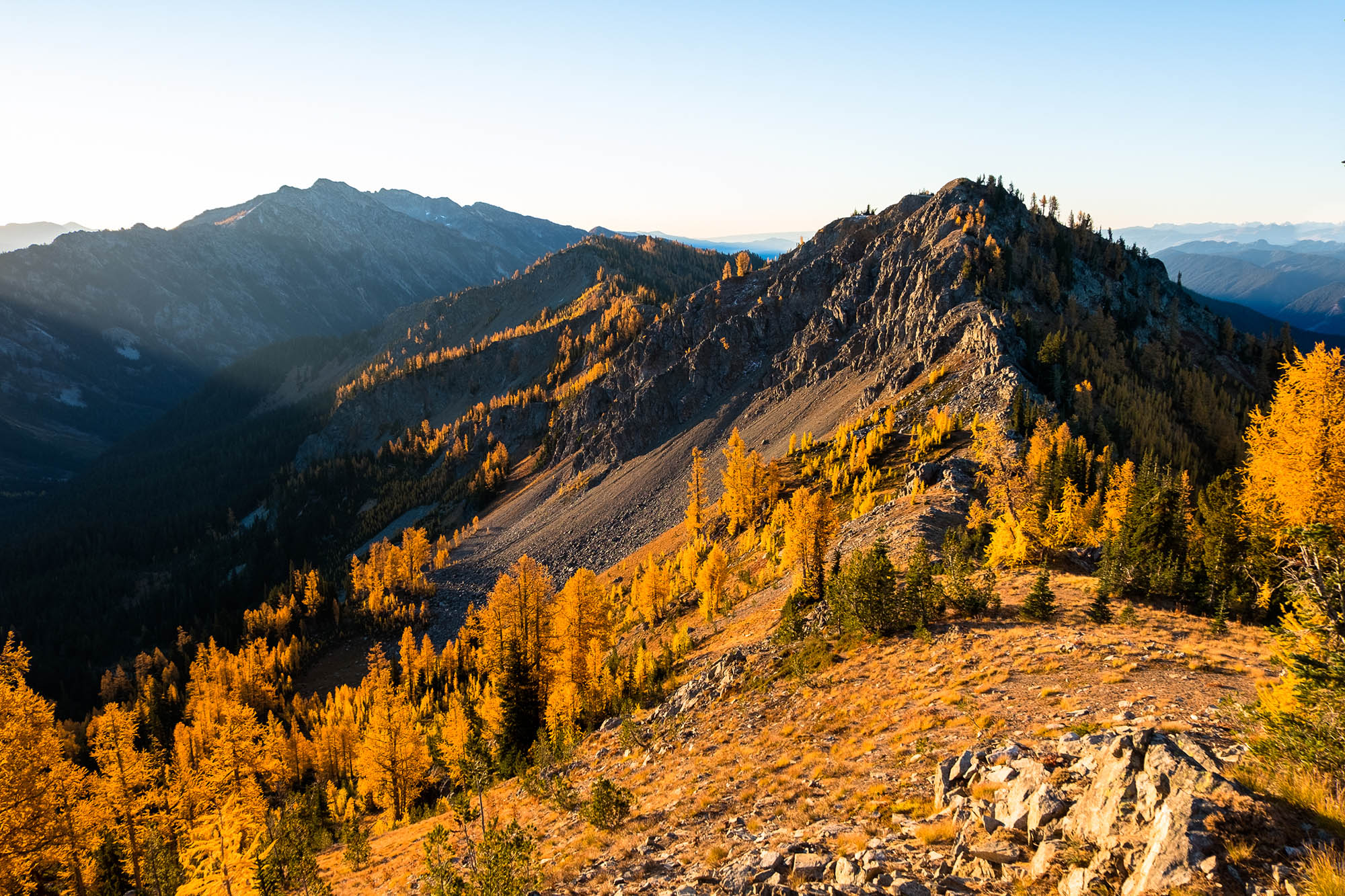 Fall colors in Glacier Peak Wilderness near Darrington, Washington
