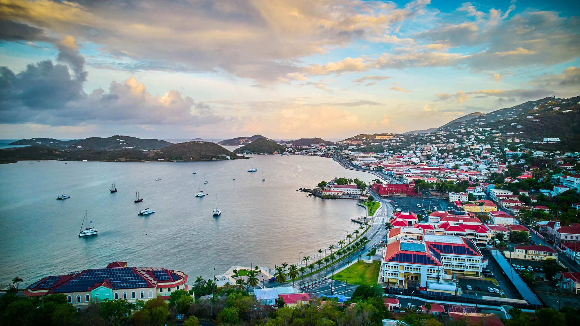 Charlotte Harbor in Charlotte Amalie on St. Thomas in the U.S. Virgin Islands