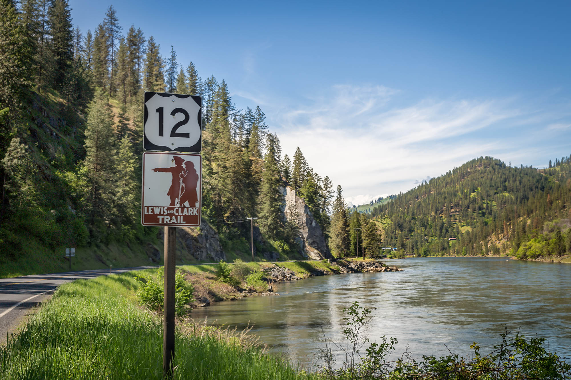 Il punto di partenza del sentiero Lewis-Clark sulla Northwest Passage Scenic Byway nei pressi di Lewiston, Idaho; Foto: Brad Stinson