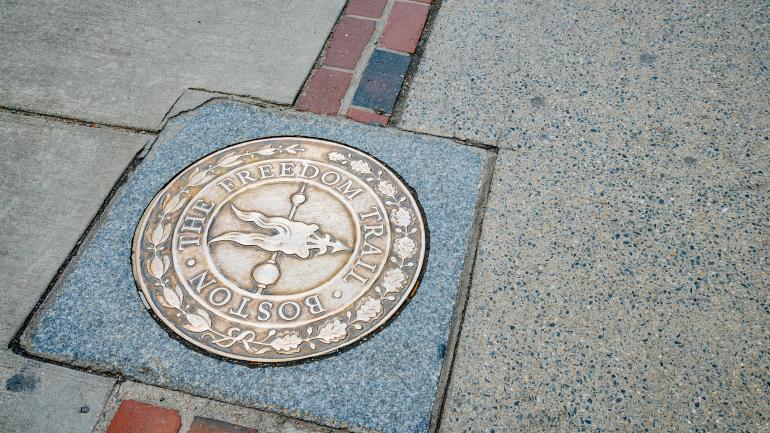 Plaque on ground