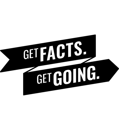 Logotipo de «Get Facts Get Going»