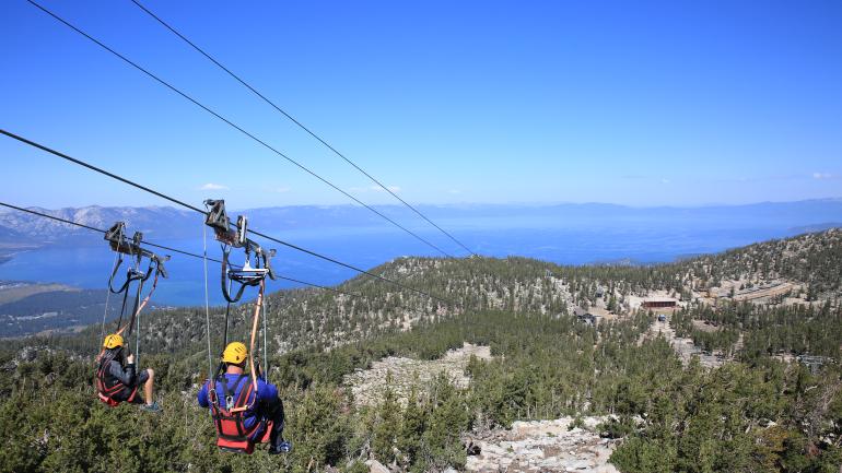 Couple ziplines in California