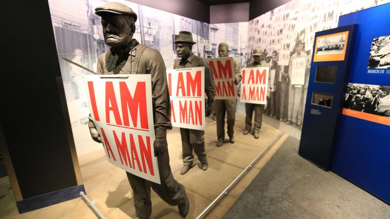 Art exhibit at civil rights museum