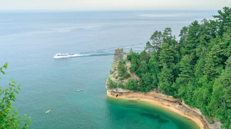 Beautiful view of lake michigan